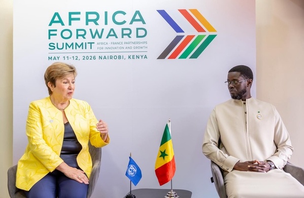 Nairobi : Bassirou Diomaye Faye échange avec la patronne du FMI sur la dette publique Nairobi : Bassirou Diomaye Faye échange avec la patronne du FMI sur la dette publique