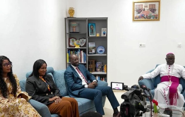 À la veille de Popenguine, le Premier ministre Ousmane Sonko reçu par l'Archevêque de Dakar, Mgr André Guèye