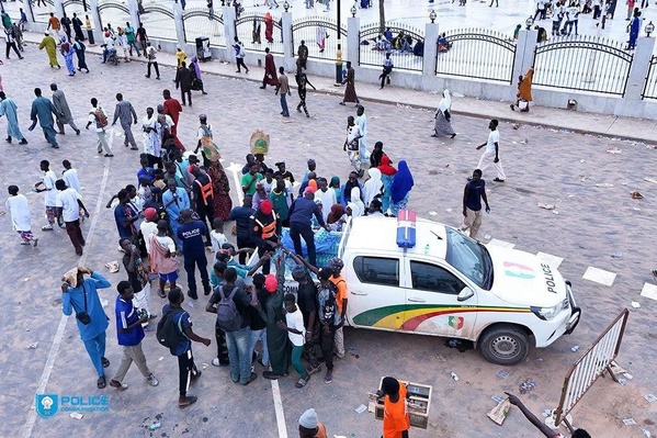 Grand Magal de Touba : Quand la police nationale conjugue sécurité et solidarité Grand Magal de Touba : Quand la police nationale conjugue sécurité et solidarité