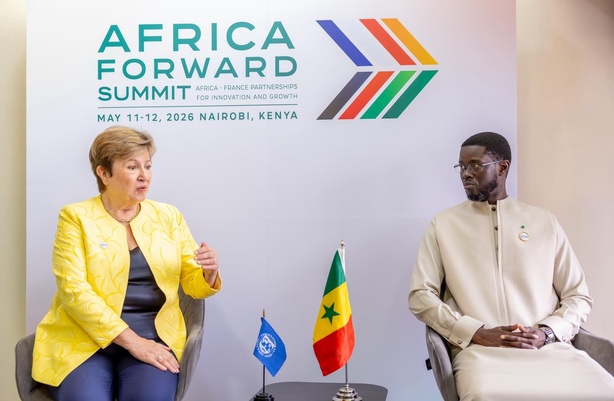 Nairobi : Bassirou Diomaye Faye échange avec la patronne du FMI sur la dette publique